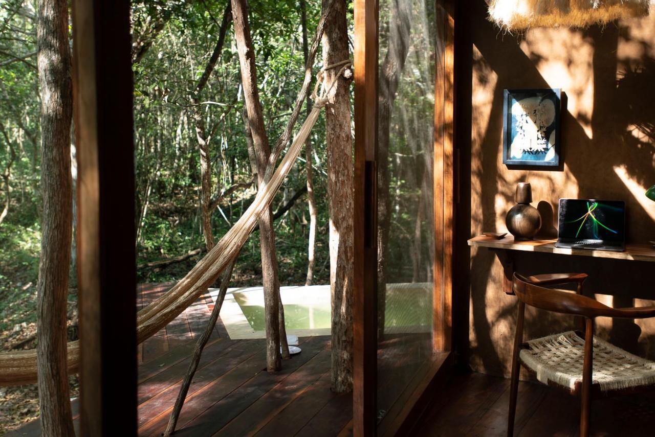 Ojo De Arbol, Boutique Cabin In The Real Jungle Тулум Экстерьер фото
