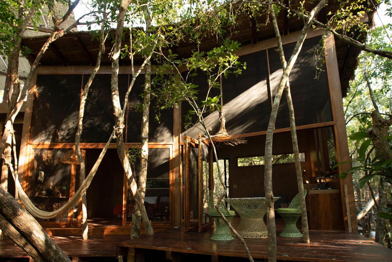 Ojo De Arbol, Boutique Cabin In The Real Jungle Тулум Экстерьер фото