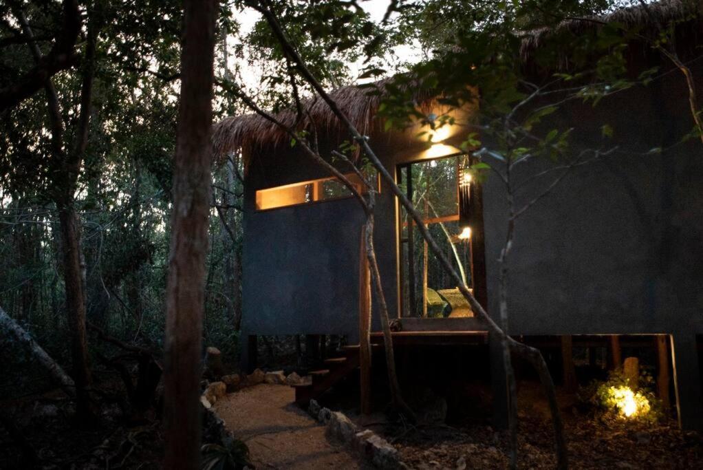 Ojo De Arbol, Boutique Cabin In The Real Jungle Тулум Экстерьер фото